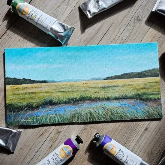 Natural Acrylik Paint 4-Colour Box Set, Plant-Based Non-Toxic